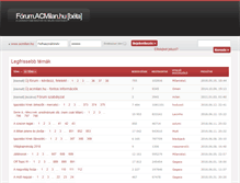 Tablet Screenshot of forum.acmilan.hu